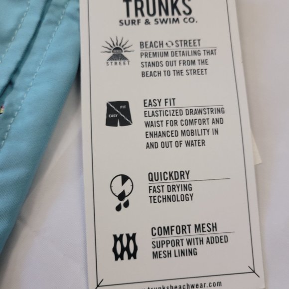 Mens Embroidered Flamingo swim trunks 2XL Fast Dry - Picture 4 of 6